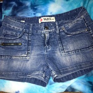 YASO denim shorts